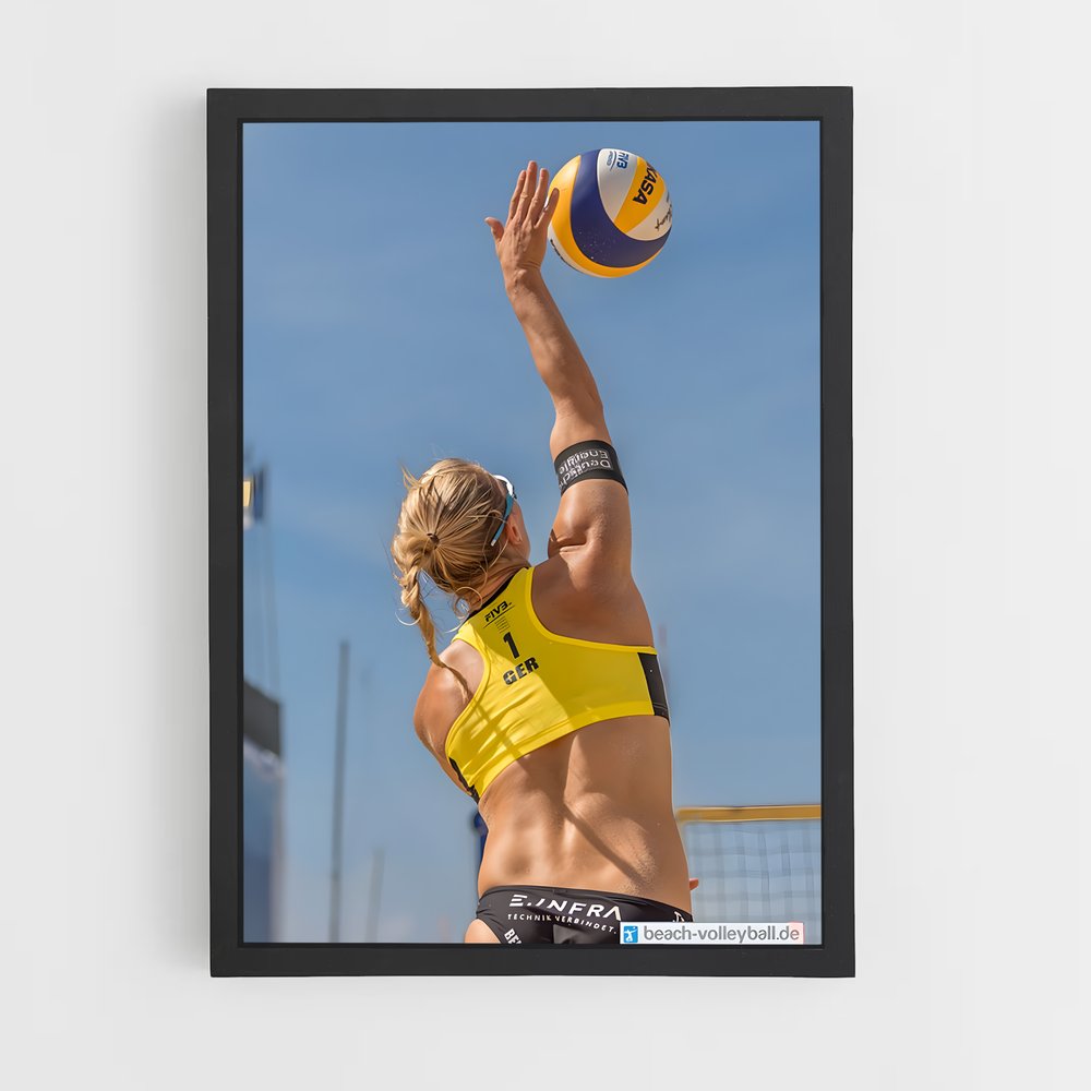 Poster Sable et Énergie – affiche Beach-volley (vue 2)